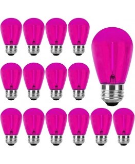 Visional LED Dimmable filament bulb E27, S14, 1W, 100lm, 2700K, 360°