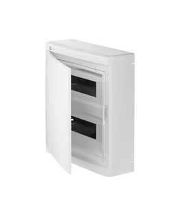 Elektro Plast Nasielsk 2425-00 Tyylikäs modulaarinen jakelupaneeli 2x12 pinta-asennus IP40 N+PE valkoinen ovi 2425-00