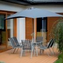 Outdoor furniture set Garden furniture set with umbrella Evora silver PATIO Outdoor furniture set Garden furniture set with umbrella Evora silver PATIO