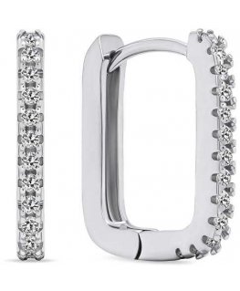 Brilio Silver Brilio Silver Modernit hopeiset korvakorut zirkoneilla EA637W