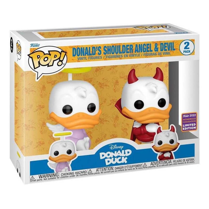 Funko Figūrėlė radijo POP Disney: Donald Duck - Donalds Shoulder Angel & Devil (Exclusive)