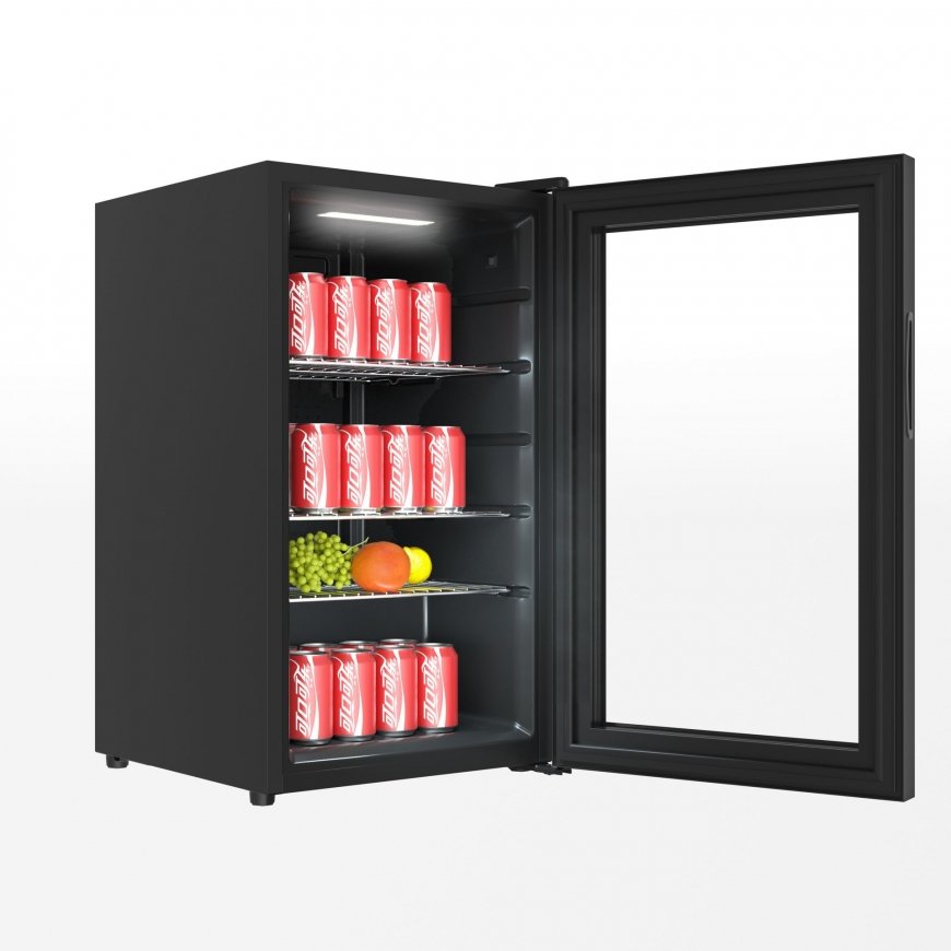 Guzzanti GZ 70G jääkaappi Vapaasti seisova 63 L E musta – 2