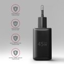 Axagon ACU-PQ45 QC 3.0, 4.0/AFC/FCP/PPS/PD, 45W, schwarz - Netzladegerät mit USB-A und USB-C Schnitt Axagon ACU-PQ45 QC 3.0, 4.0/AFC/FCP/PPS/PD, 45W, schwarz - Netzladegerät mit USB-A und USB-C Schnitt