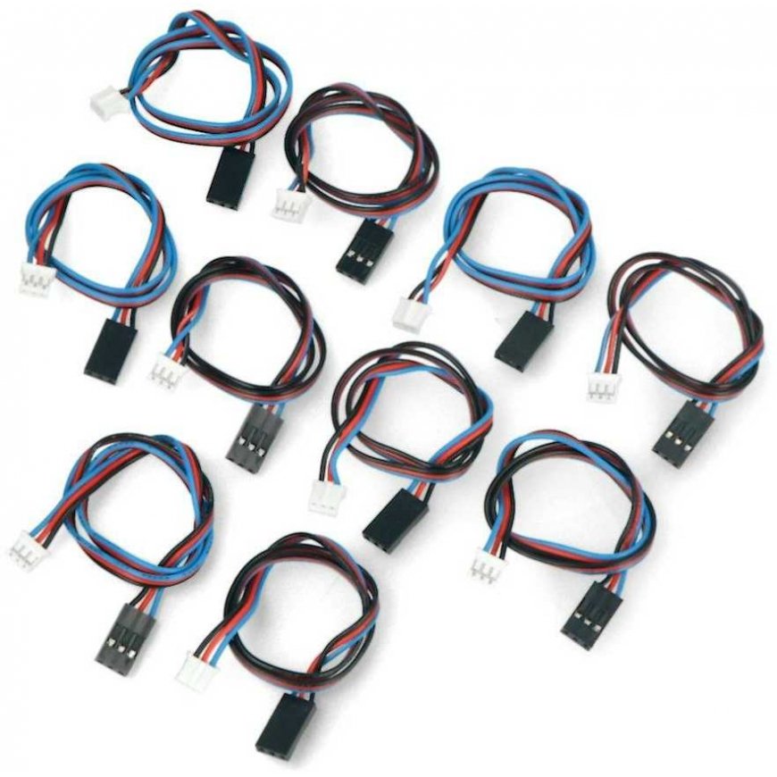 DFRobot Gravity, prijungimo laidas, analoginiams jutikliams su Arduino, 30cm, x10 – 2