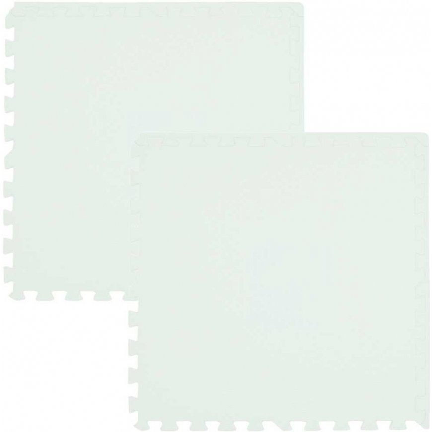 Humbi foam floor mat 120x120 Large foam puzzle waterproof safe 4 pcs graphite, white – 3