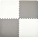 Humbi foam floor mat 120x120 Large foam puzzle waterproof safe 4 pcs graphite, white Humbi foam floor mat 120x120 Large foam puzzle waterproof safe 4 pcs graphite, white