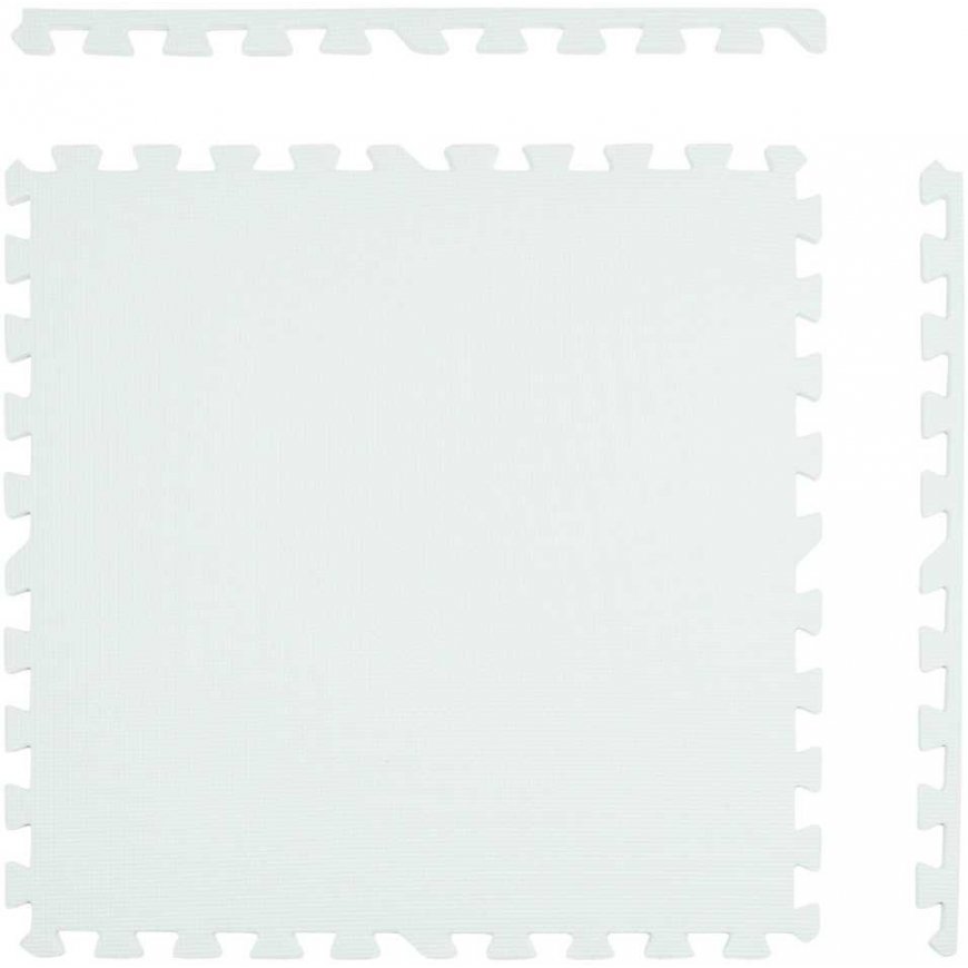 Humbi foam floor mat 120x120 Large foam puzzle waterproof safe 4 pcs graphite, white – 5