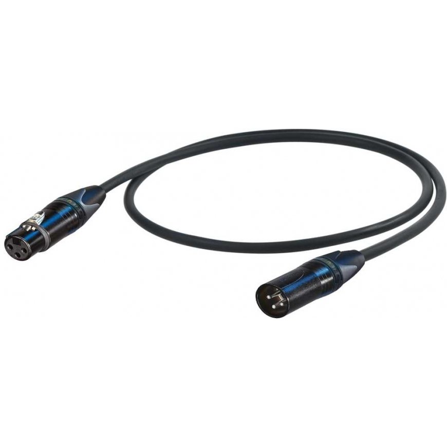 PROEL professional microphone cable, 6m, black