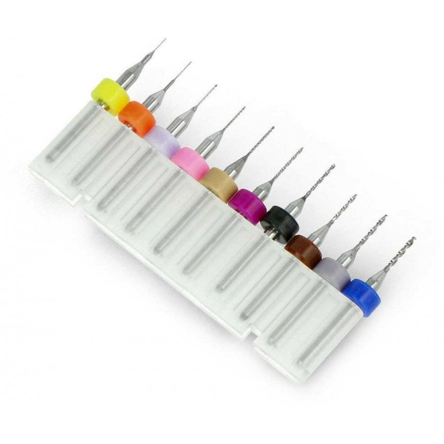 Drill Verto Miniature Drill Set CNC 10 pcs - from 0.2 to 1.2mm