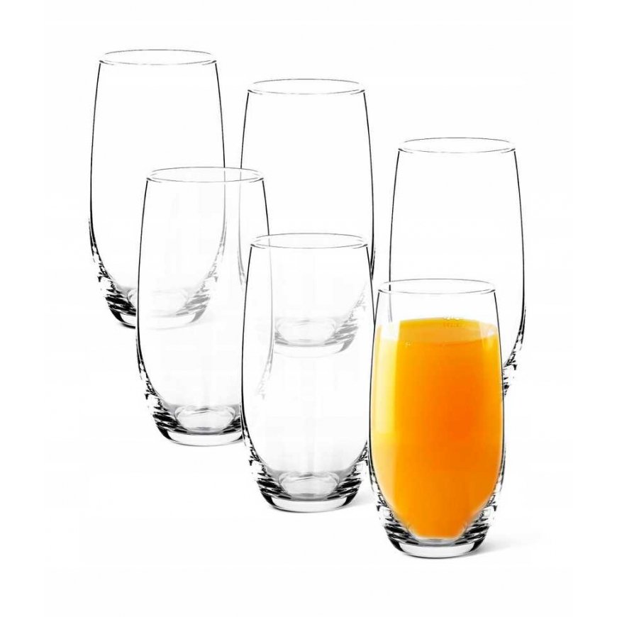 TIMANTTISETTI. 6 korkeaa lasia 360 ml – 4