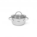 Fissman Pot LUMINOSA 16x7.5cm / 1.5l with glass lid (stainless steel) Fissman Pot LUMINOSA 16x7.5cm / 1.5l with glass lid (stainless steel)