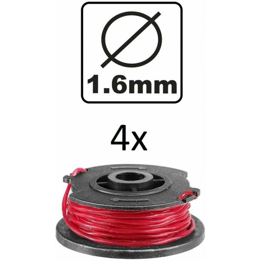 Ingco ALS1602 Mower string set of 4, round, 1,6mm