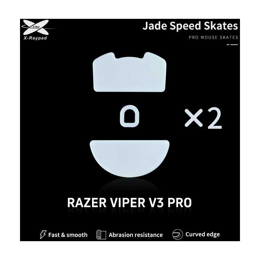 X-Raypad Jade Skates Razer Deathadder V3 Pro Baltas 2 vnt. (Balti) Pakaitiniai Pelė Feet – 2