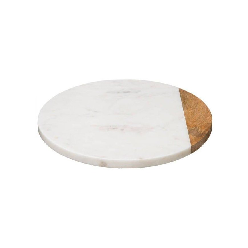 Secret De Gourmet GEOM HYGGE rotating tray, Ø 30 cm, marble, white