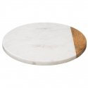 Secret De Gourmet GEOM HYGGE rotating tray, Ø 30 cm, marble, white