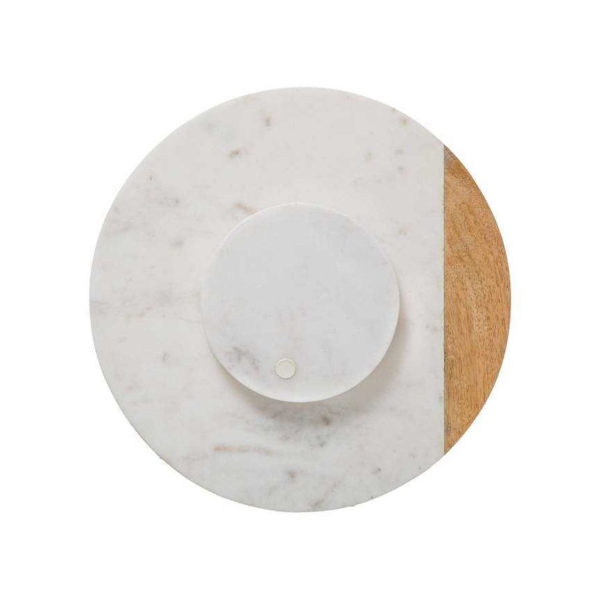 Secret De Gourmet GEOM HYGGE rotating tray, Ø 30 cm, marble, white – 3