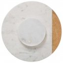 Secret De Gourmet GEOM HYGGE rotating tray, Ø 30 cm, marble, white