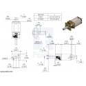 HPCB motor with 10:1 gear, double-sided shaft, Pololu 3071 HPCB motor with 10:1 gear, double-sided shaft, Pololu 3071