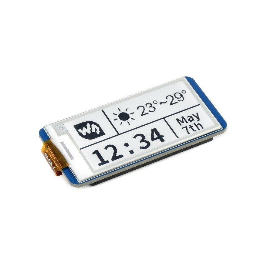 E-paper E-Ink display, 2.13” 250x122px, SPI, black and white, for Raspberry Pi Pico, Waveshare 19406 – 3