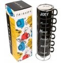 ERIK Friends Friends - Set of ceramic cups with a tray 150 ml 6 pcs.