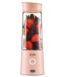 Rechargeable, portable cocktail shaker with titanium-coated blades Zyle, ZY015RBP, pink