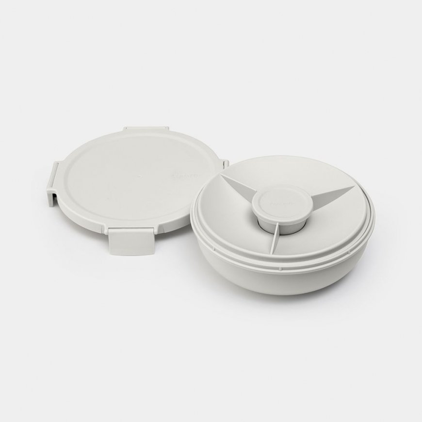 Brabantia Make & Take Salaattikulho 1300 L Pyöreä Muovi Harmaa 1 kpl – 2
