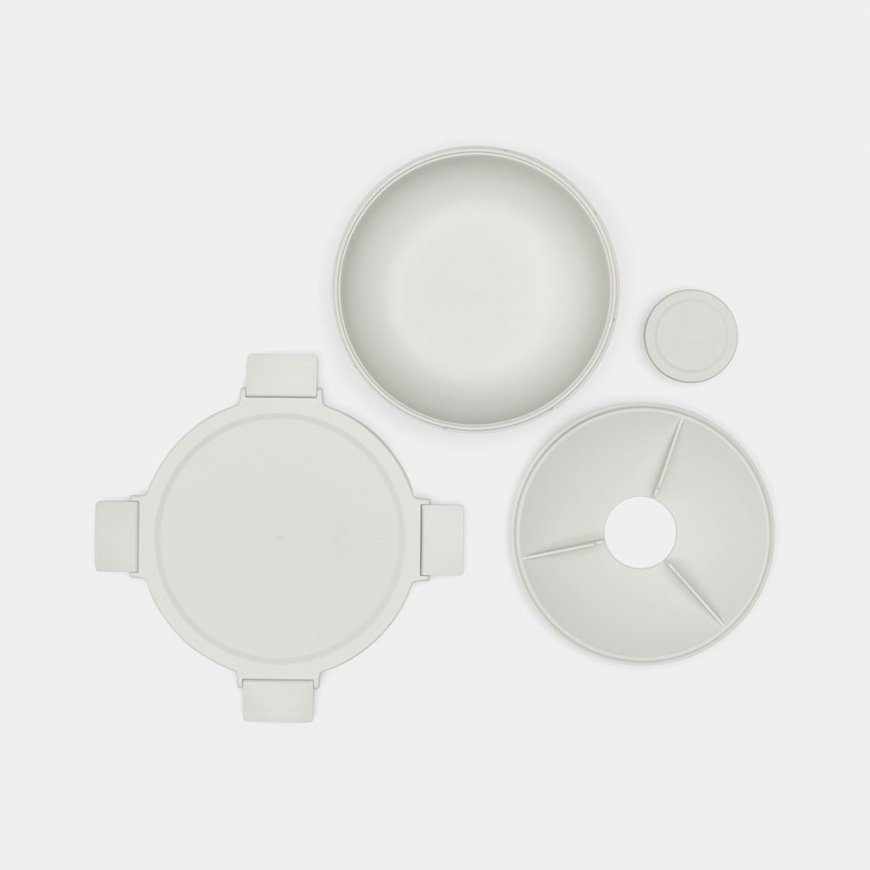 Brabantia Make & Take Salātu bļoda 1300 L Apaļš Plastmasa Pelēks 1 pcs – 4