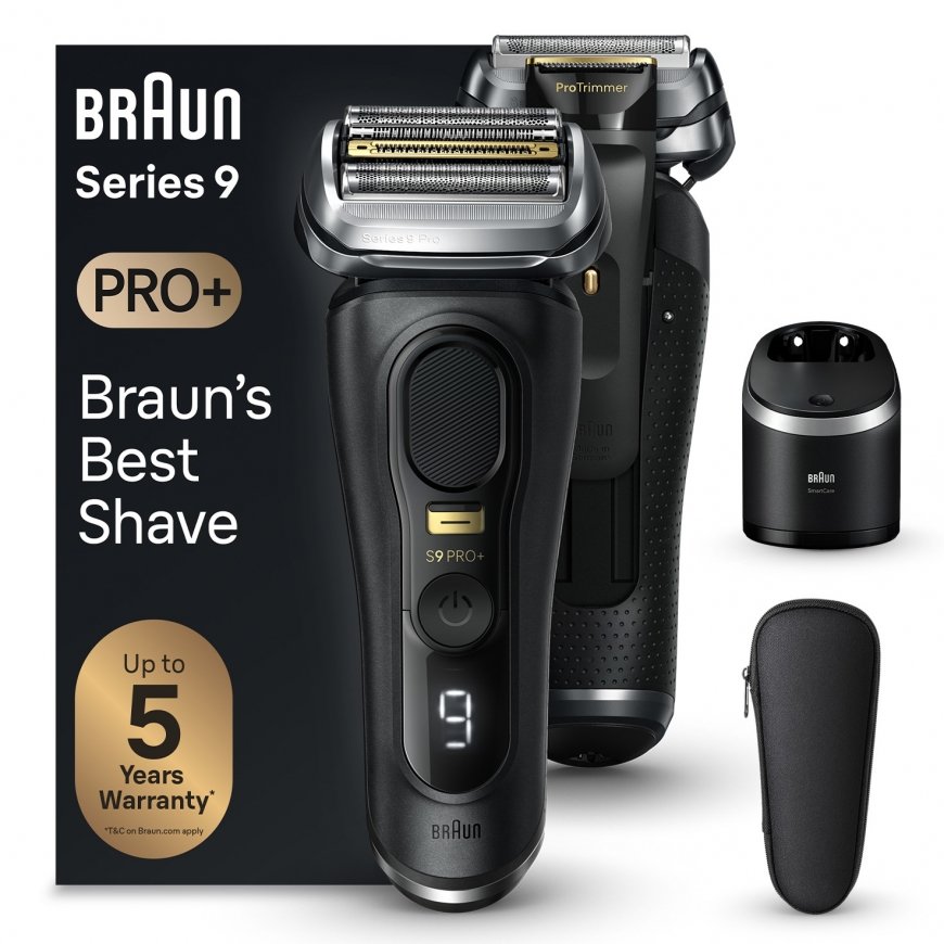 Braun Series 9 Pro+ 9560cc Trimmeris Melns