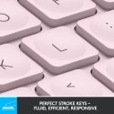 Logitech 920-010500 tastatūra Birojs RF bezvadu sakari + Bluetooth QWERTY Angļu Rozā Logitech 920-010500 tastatūra Birojs RF bezvadu sakari + Bluetooth QWERTY Angļu Rozā