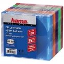 Hama CD Slim Box Pack of 25, Coloured 1 diskai Multi spalvos