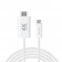 4smarts 540955 HDMI kabelis 2 m USB C HDMI Type A (Standard) Balts