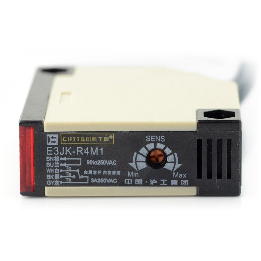 Alkuperäinen SPDT E3JK-R4M1 90-250VAC valokenno IP65 NC/NO - 4m – 2