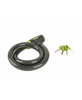 Author Cable lock ACL-85 C-Sleeve d.25x1000mm (juodas/žalias)
