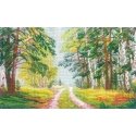Beldizart Cross Stitch Kit "Forest Road" SANL-19 Beldizart Cross Stitch Kit "Forest Road" SANL-19