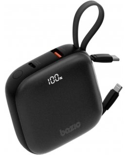 Energea PowerBank 4w1 Bazic Fusion 10000mAh PD20W USB-C/Lightning musta