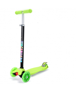 Cosmolino three-wheel balance scooter, green
