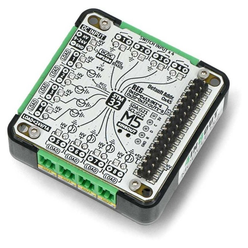 Multi-channel 4IN8OUT DC controller - STM32F030 - M5Stack M122