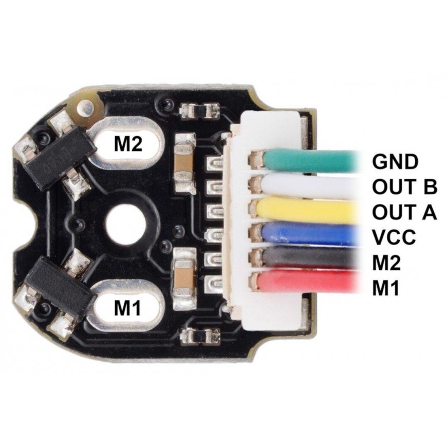 Magnetic encoder kit for micro motors, Top-Entry connector, 2.7–18V, x2, Pololu 4760 – 2
