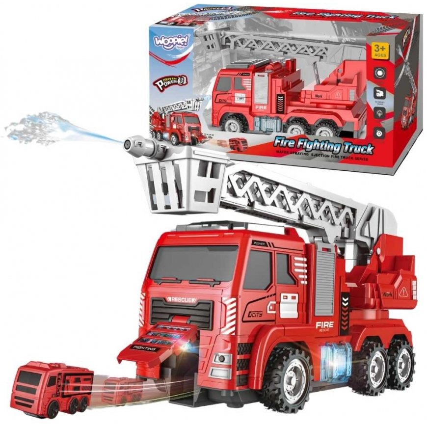WOOPIE interactive fire truck with moving ladder