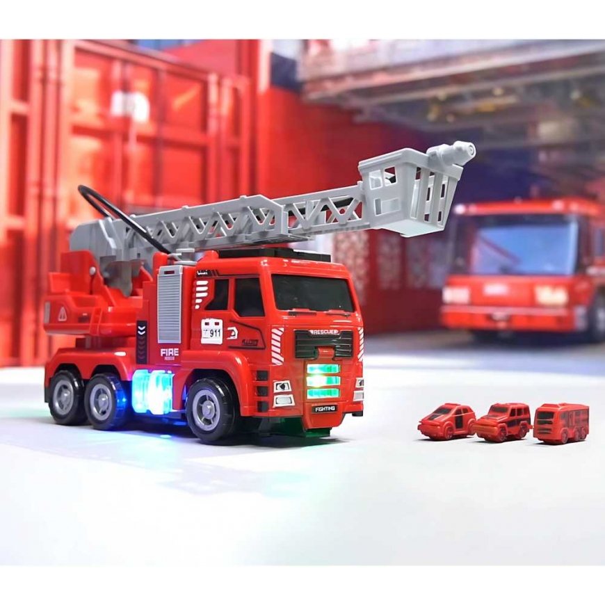 WOOPIE interactive fire truck with moving ladder – 3