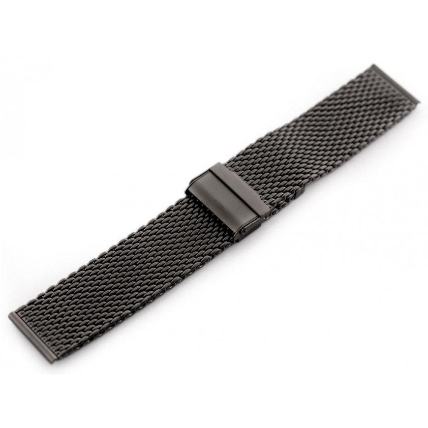 Pacific 12 bracelet – HQ mesh – graphite matte 20mm – 2