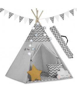 Nukido children's tent with lights and accessories, gray
