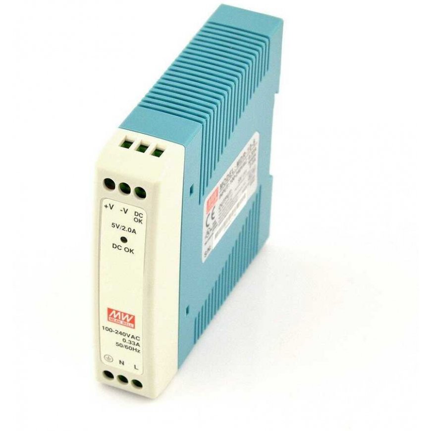 Power supply Mean Well MDR-10-5 DIN rail 5V 2A 10W – 2