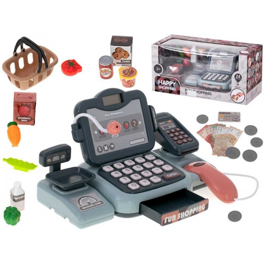 Ikonka Cash Register Shopping Cart Terminal