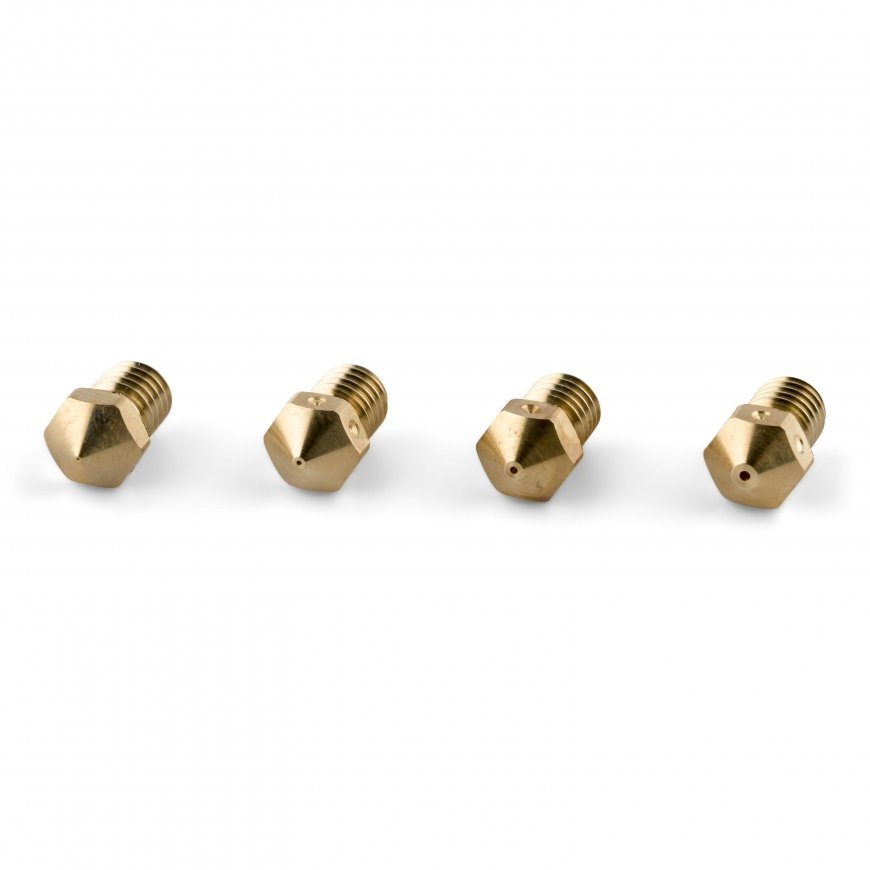 PrimaCreator RepRap M6 skirtingų dydžių žalvariniai antgaliai - 1.75mm - 4 vnt