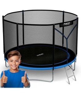6ft/183cm Garden Trampoline with Outdoor Net and Neo-Sport Ladder