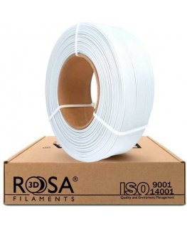 3D plastikas PLA šaltai balta (winter baltas) 1.75mm 1kg refill pakuotė Rosa3D