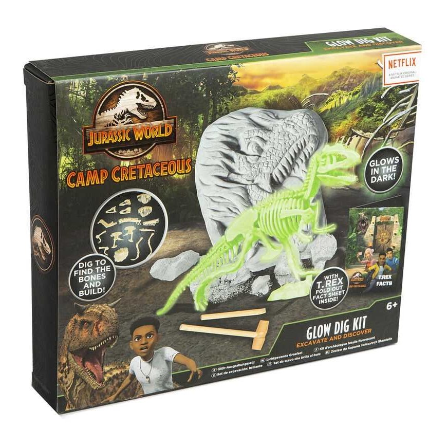 Universal Studios RMS Jurassic World Fossil Excavation Kit, Glow-in-the-Dark Dinosaur – 3