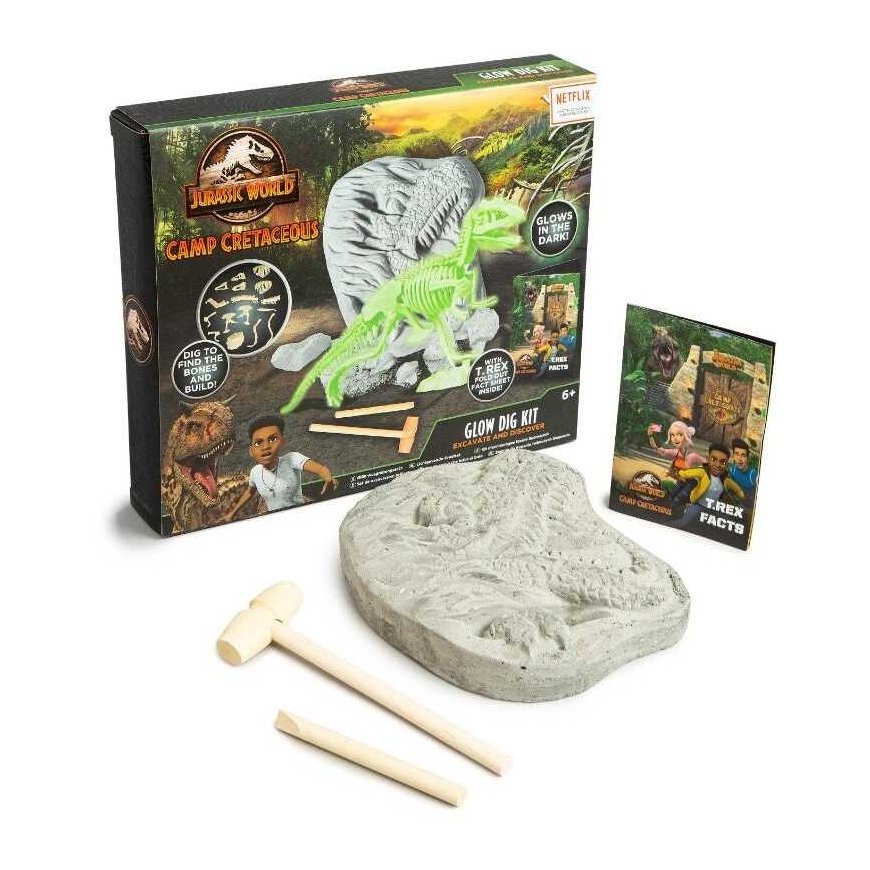 Universal Studios RMS Jurassic World fosilijų kasimo rinkinys, šviečiantis tamsoje dinozauras – 4