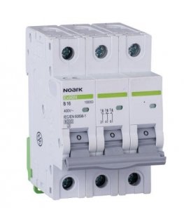 Noark NOARK pienoiskatkaisija 3P B 16A 6kA AC Ex9BN 100053